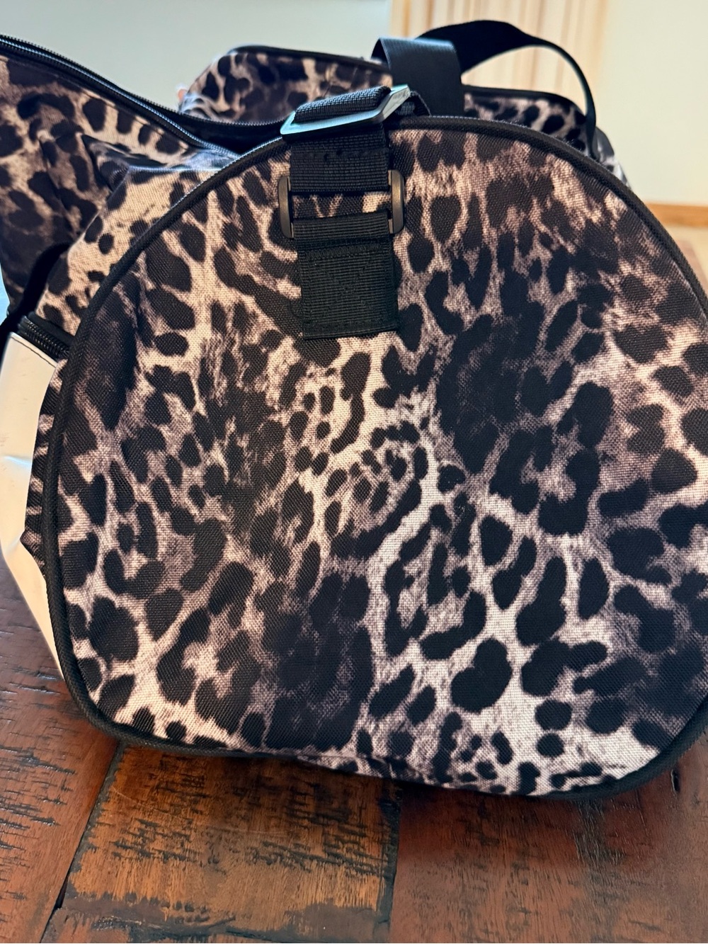 Fila Leopard-Print Logo Travel Duffel Bag - Picture 6 of 9